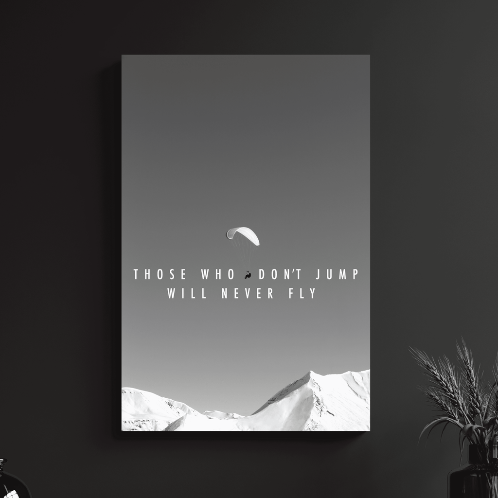 a black and white photo of a poster on a wall