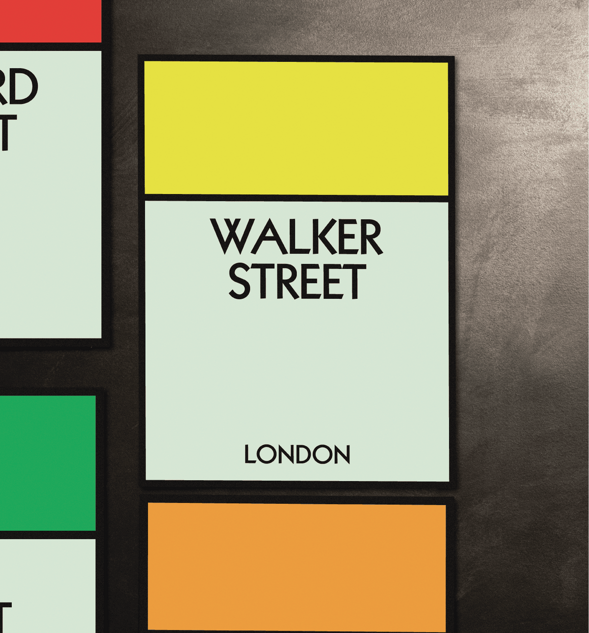 STREET NAME - CUSTOM METAL POSTER - Vigil