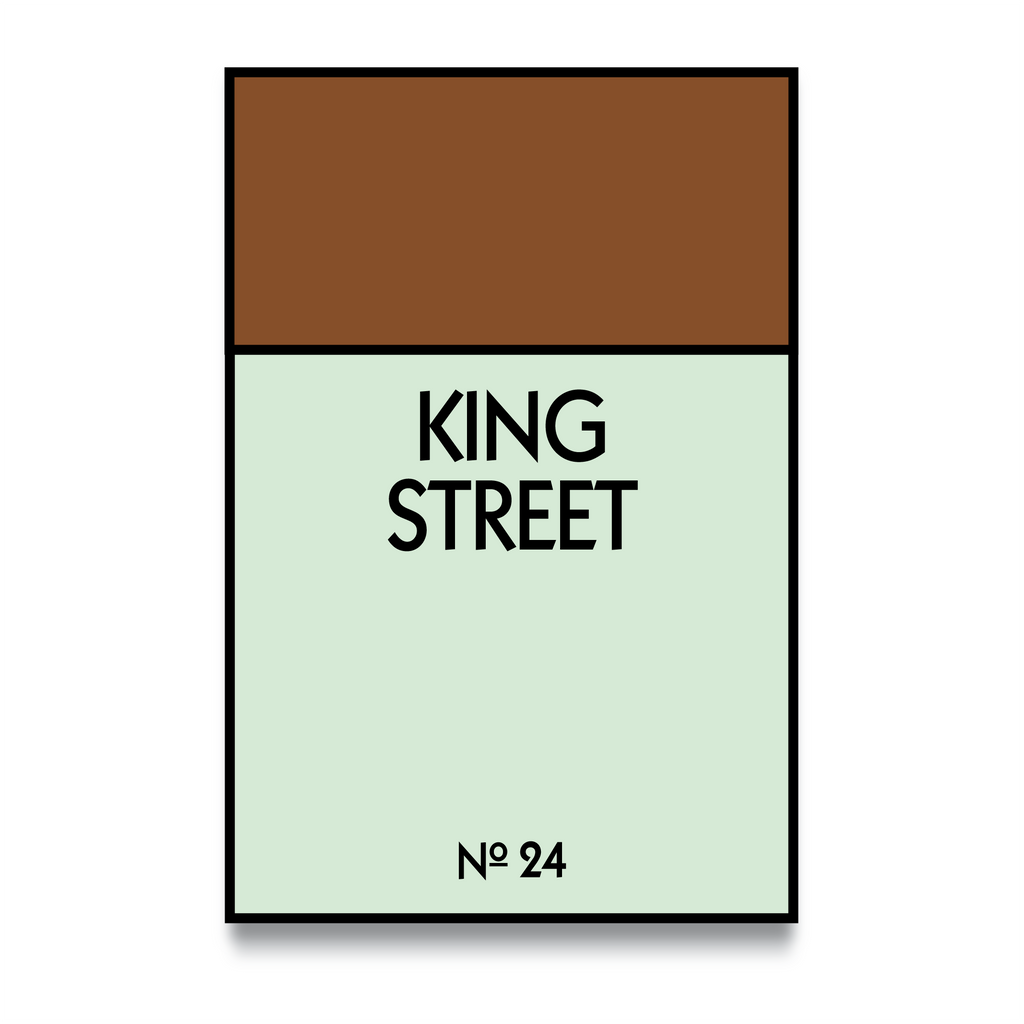 STREET NAME - CUSTOM METAL POSTER - Vigil