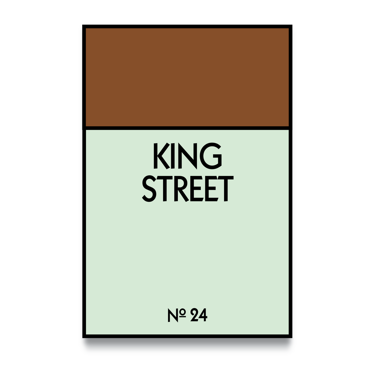 STREET NAME - CUSTOM METAL POSTER - Vigil