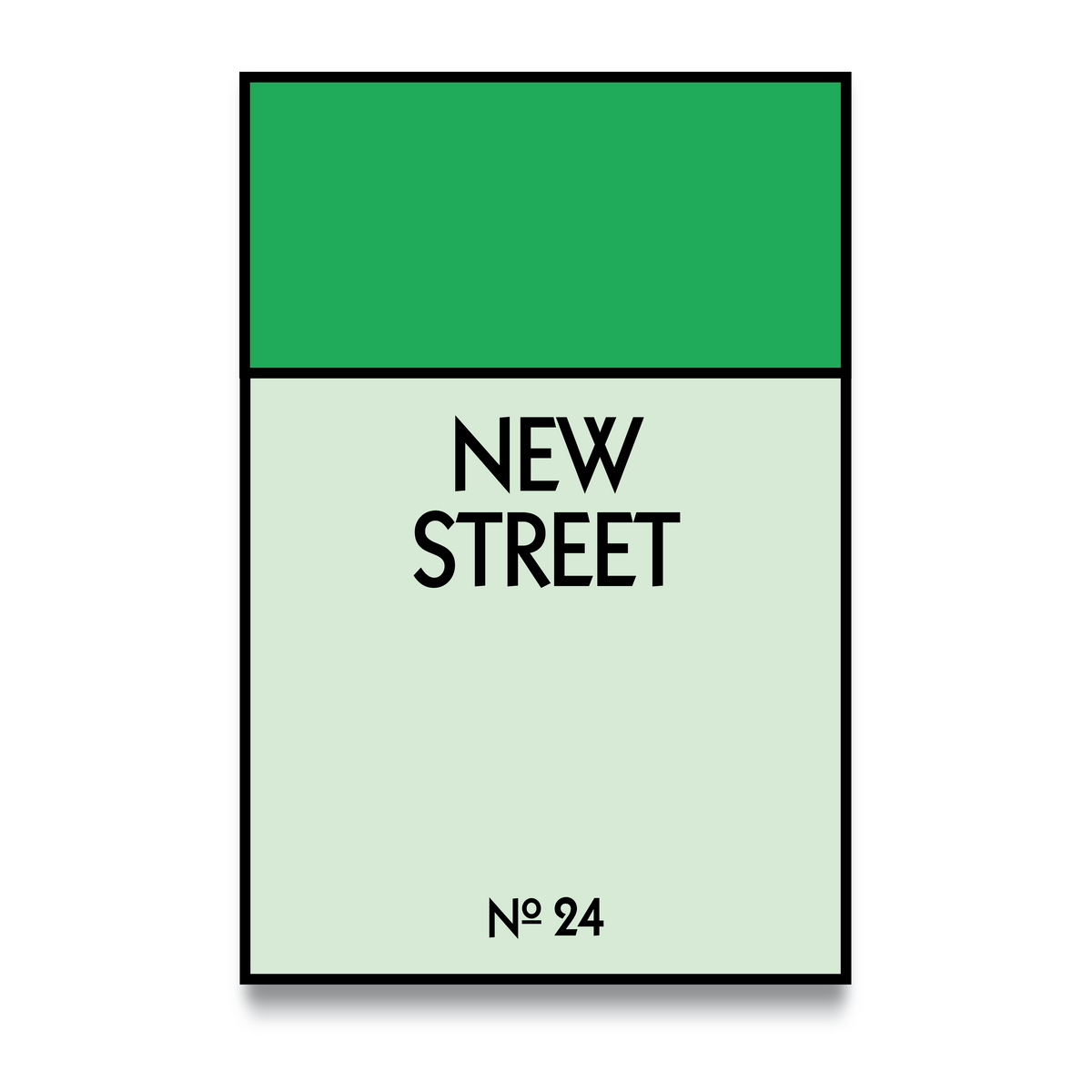 STREET NAME - CUSTOM METAL POSTER - Vigil