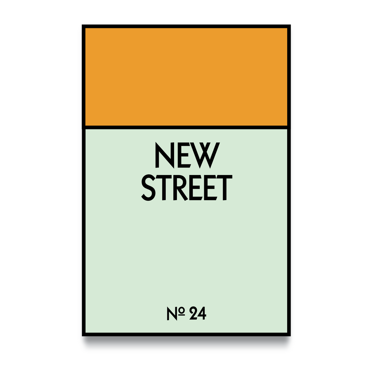 STREET NAME - CUSTOM METAL POSTER - Vigil