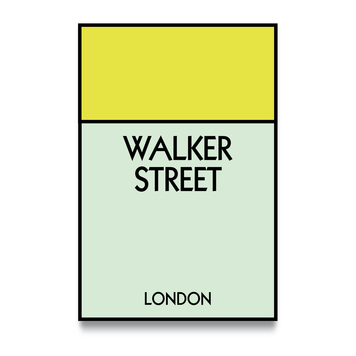 STREET NAME - CUSTOM METAL POSTER - Vigil